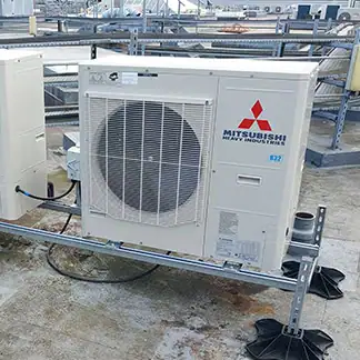 Mitsubishi outdoor roof air conditioning unit