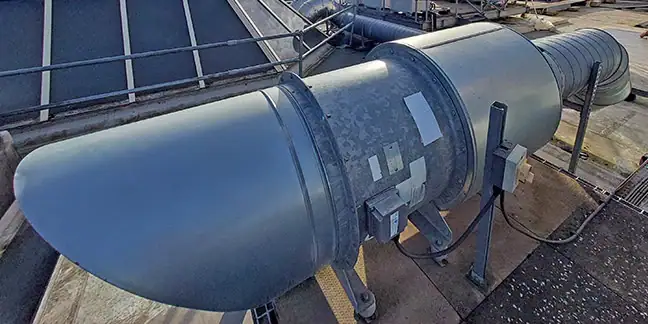 Ventilation extract system for a Kitchen